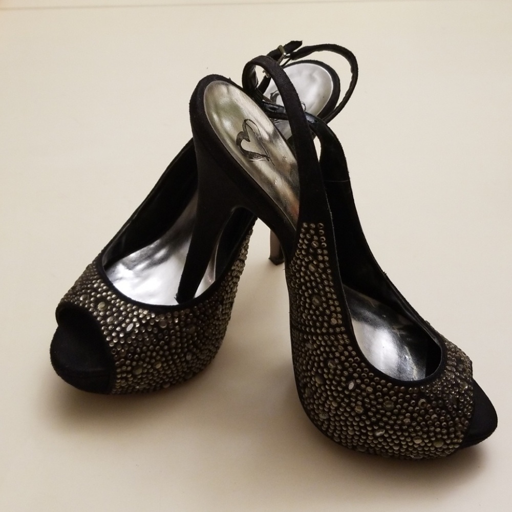 Steve Madden black pumps 5.5 ", sz 7.5 m